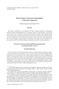 What Predicts Financial (In)Stability? A Bayesian Approach