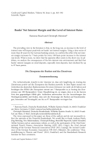 Banks' Net Interest Margin and the Level of Interest Rates