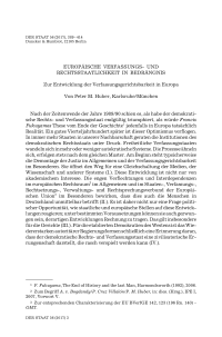 Europäische Verfassungs- und Rechtsstaatlichkeit in Bedrängnis