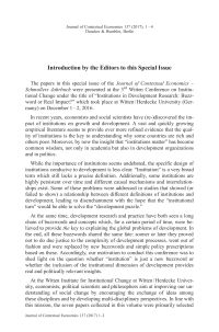 Introduction by the Editors to this Special Issue