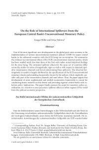 On the Role of International Spillovers from the European Central Bank"s Unconventional Monetary Policy