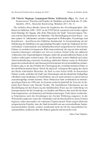 Vittorio Magnago Lampugnani / Rainer Schützeiche (Hg.): Die Stadt als
Raumentwurf