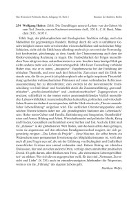 Wolfgang Huber: Ethik