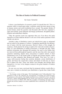The Idea of Justice in Political Economy