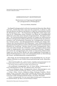 Leibeigenschaft rechtfertigen. Kontroversen um Ursprung und Legitimität der Leibeigenschaft im Wildfangstreit