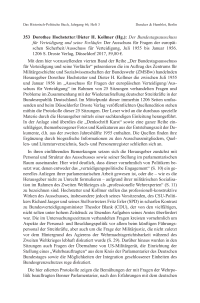 Dorothee Hochstetter / Dieter H. Kollmer (Hg.): Der Bundestagsausschuss für Verteidigung und seine Vorläufer. Der Ausschuss für Fragen der europäischen Sicherheit / Ausschuss für Verteidigung, Juli 1955 bis Januar 1956