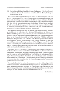Eva Quistorp / Richard Schröder / Gunter Weißgerber: Weltoffenes Deutschland? Zehn Thesen, die unser Land verändern.