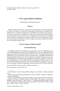 A Two-Agent Model of Inflation