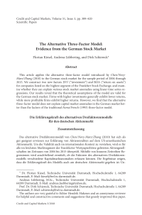 The Alternative Three-Factor Model: Evidence from the German Stock Market