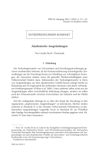 Akademische Ausgründungen