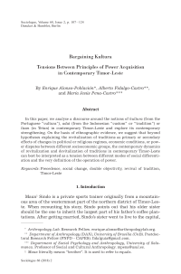 Bargaining Kultura. Tensions Between Principles of Power Acquisition in Contemporary Timor-Leste