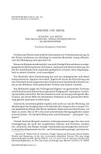 Nudging als Mittel der ergänzenden Verhaltenssteuerung im Rechtssystem?