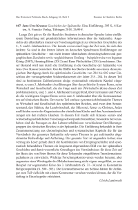 Jens-Uwe Krause: Geschichte der Spätantike. Eine Einführung