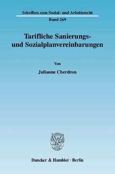 Tarifliche Sanierungs- und Sozialplanvereinbarungen Tarifliche Sanierungs- und Sozialplanvereinbarungen