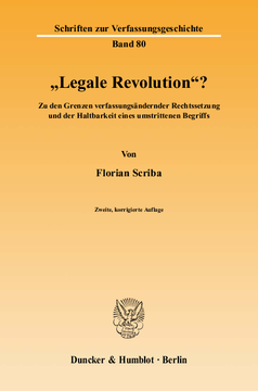 »Legale Revolution«? »Legale Revolution«?