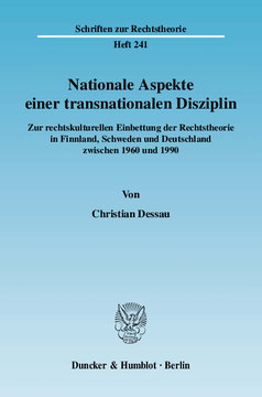Nationale Aspekte einer transnationalen Disziplin Nationale Aspekte einer transnationalen Disziplin