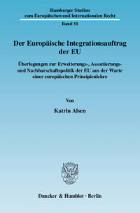 Der Europäische Integrationsauftrag der EU