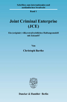 Joint Criminal Enterprise (JCE) Joint Criminal Enterprise (JCE)