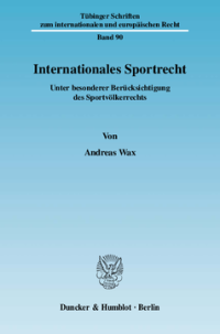 Internationales Sportrecht