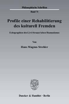 Profile einer Rehabilitierung des kulturell Fremden Profile einer Rehabilitierung des kulturell Fremden