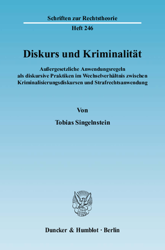 Diskurs und Kriminalität Diskurs und Kriminalität