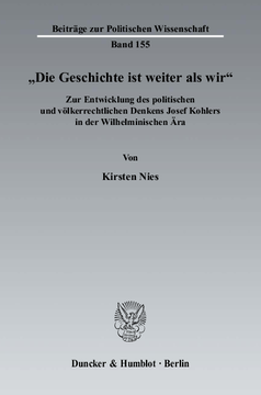 »Die Geschichte ist weiter als wir« »Die Geschichte ist weiter als wir«