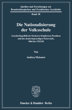 Die Nationalisierung der Volksschule Die Nationalisierung der Volksschule