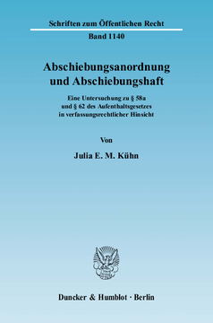 Abschiebungsanordnung und Abschiebungshaft Abschiebungsanordnung und Abschiebungshaft