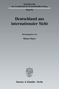 Deutschland aus internationaler Sicht Deutschland aus internationaler Sicht