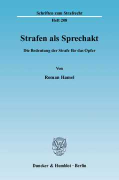 Strafen als Sprechakt Strafen als Sprechakt