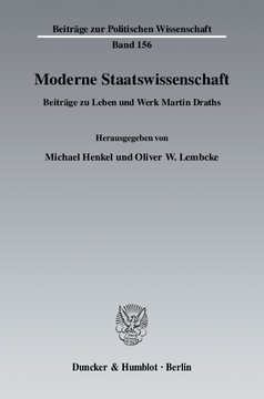 Moderne Staatswissenschaft Moderne Staatswissenschaft