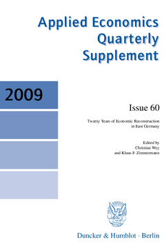 Twenty Years of Economic Reconstruction in East Germany Twenty Years of Economic Reconstruction in East Germany