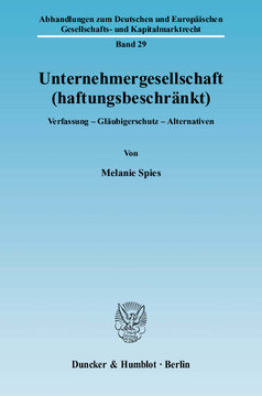 Unternehmergesellschaft (haftungsbeschränkt) Unternehmergesellschaft (haftungsbeschränkt)