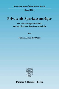 Private als Sparkassenträger Private als Sparkassenträger