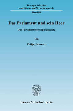 Das Parlament und sein Heer Das Parlament und sein Heer