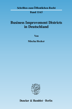 Business Improvement Districts in Deutschland Business Improvement Districts in Deutschland