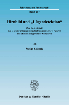 Hirnbild und »Lügendetektion« Hirnbild und »Lügendetektion«