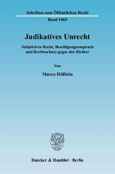 Judikatives Unrecht Judikatives Unrecht
