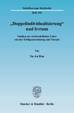 »Doppelindividualisierung« und Irrtum »Doppelindividualisierung« und Irrtum