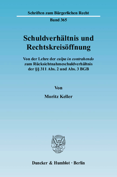 Schuldverhältnis und Rechtskreisöffnung Schuldverhältnis und Rechtskreisöffnung
