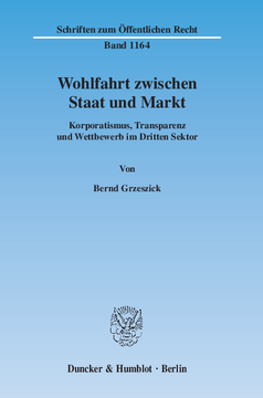 Wohlfahrt zwischen Staat und Markt Wohlfahrt zwischen Staat und Markt