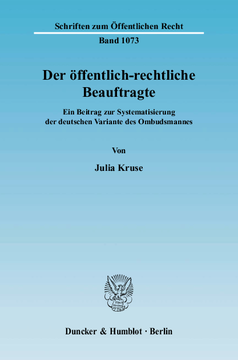 Der öffentlich-rechtliche Beauftragte Der öffentlich-rechtliche Beauftragte