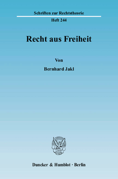 Recht aus Freiheit Recht aus Freiheit