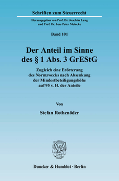 Der Anteil im Sinne des § 1 Abs. 3 GrEStG Der Anteil im Sinne des § 1 Abs. 3 GrEStG
