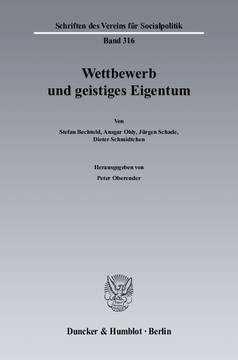 Wettbewerb und geistiges Eigentum Wettbewerb und geistiges Eigentum