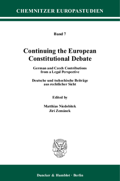 Continuing the European Constitutional Debate Continuing the European Constitutional Debate