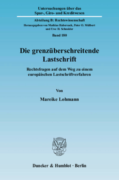 Die grenzüberschreitende Lastschrift Die grenzüberschreitende Lastschrift