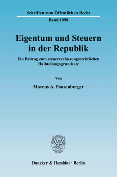 Eigentum und Steuern in der Republik Eigentum und Steuern in der Republik