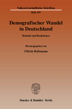 Demografischer Wandel in Deutschland Demografischer Wandel in Deutschland