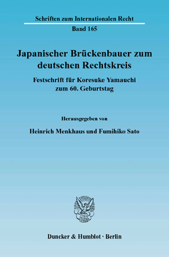 Japanischer Brückenbauer zum deutschen Rechtskreis Japanischer Brückenbauer zum deutschen Rechtskreis